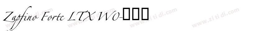 Zapfino Forte LTX W0字体转换